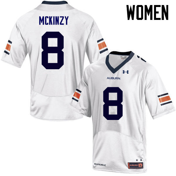 Women Auburn Tigers #8 Cassanova McKinzy College Football Jerseys Sale-White